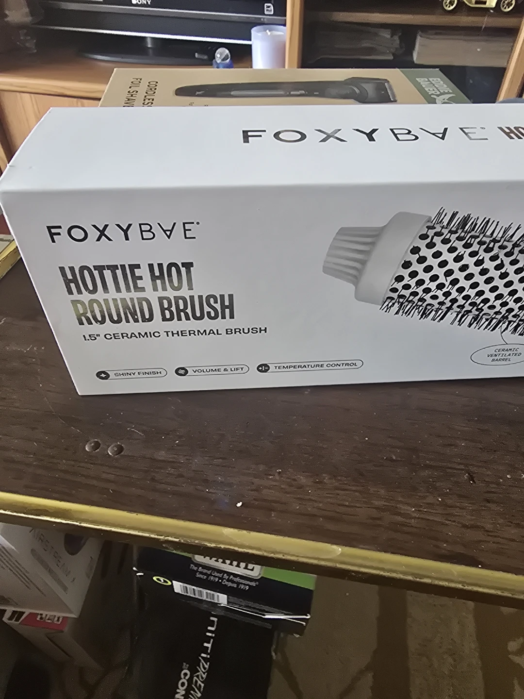 FoxyBae Hottie Hot Round Brush - 1.5" Ceramic Thermal Brush
