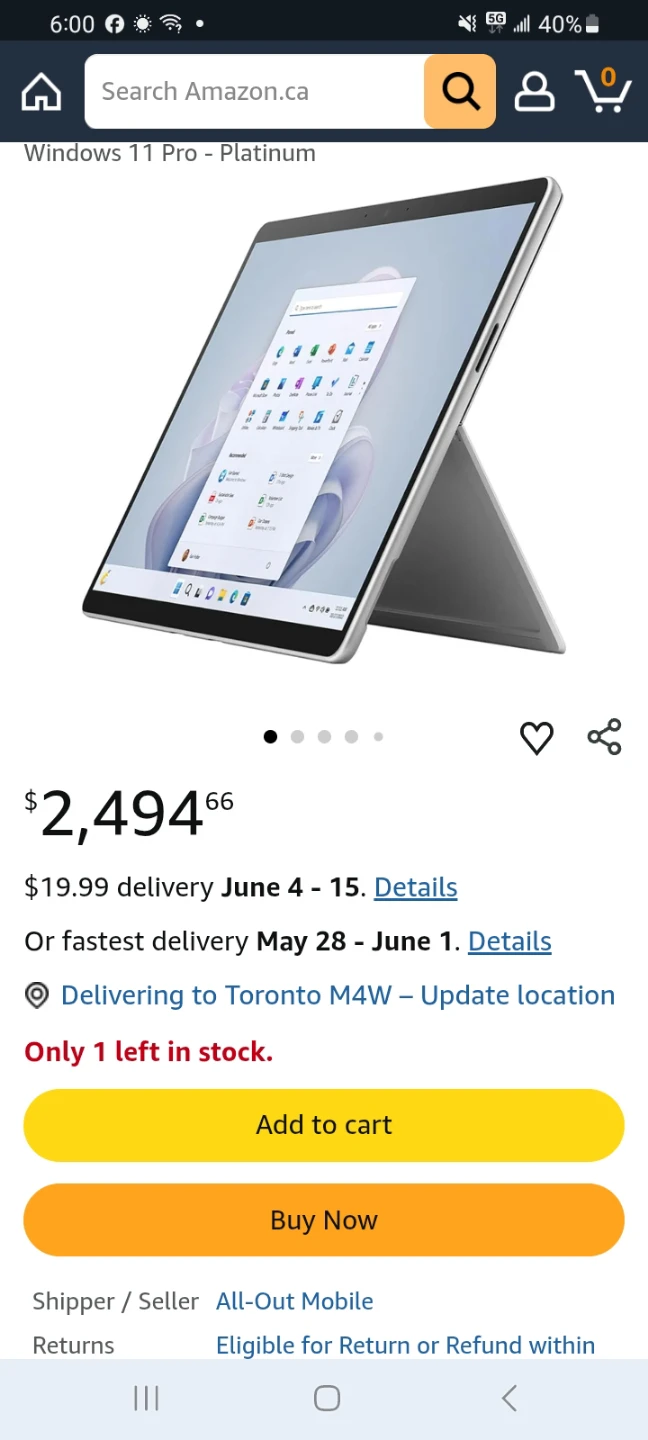 Surface pro 9