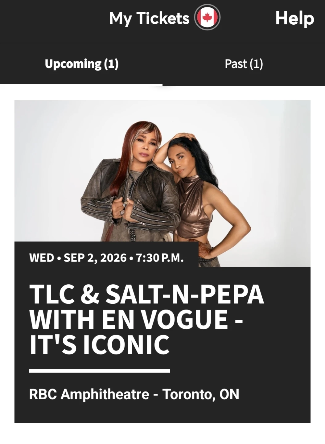 TLC & Salt-N-Pepa with En Vogue Concert Tickets - Toronto