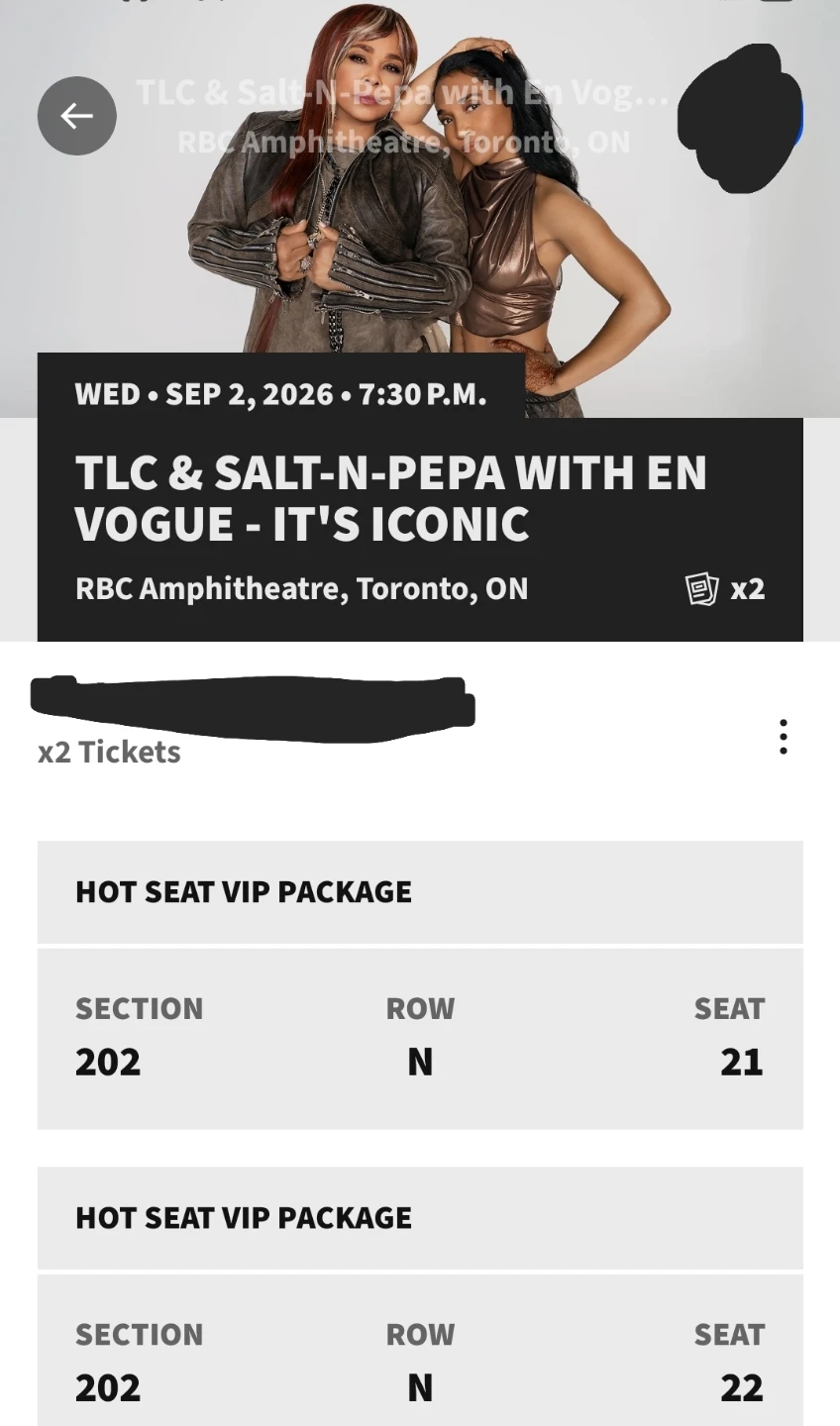 TLC & Salt-N-Pepa with En Vogue Concert Tickets - Toronto - photo 2