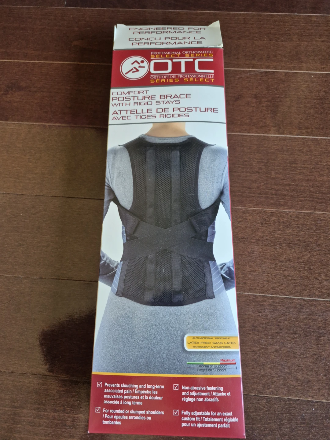 OTC Comfort Posture Brace with Rigid Stays