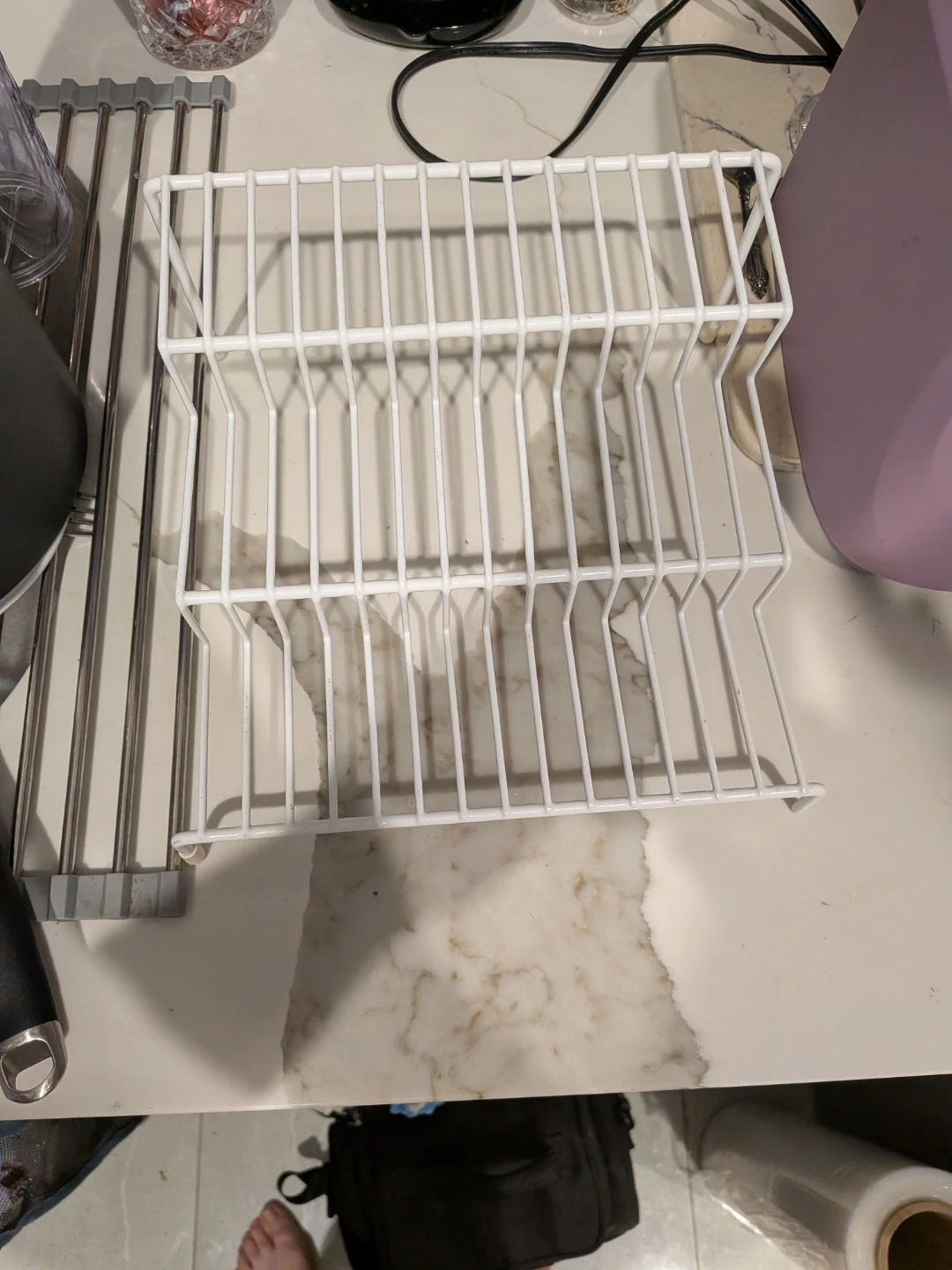 White Wire Spice Rack