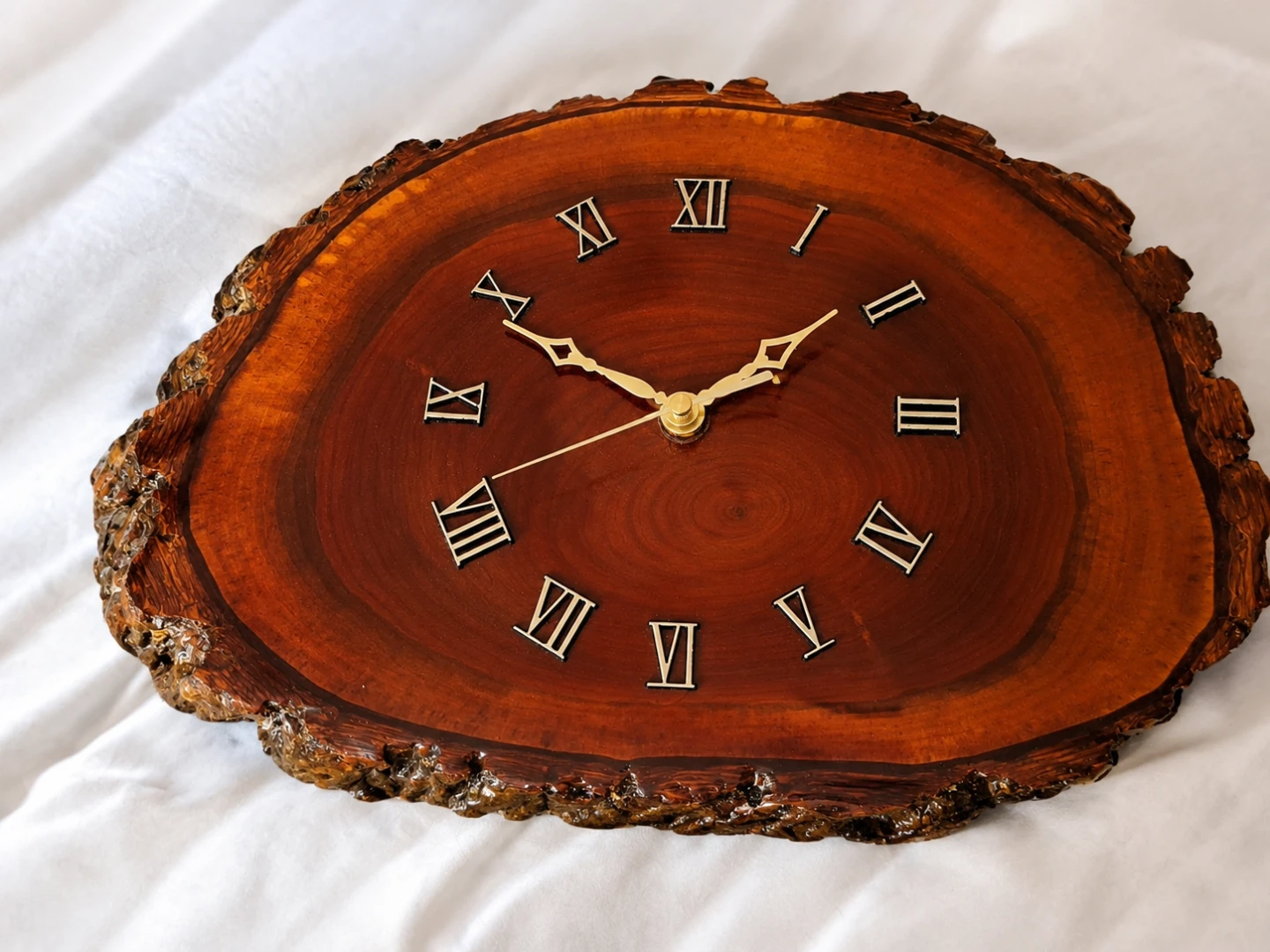 Live Edge Wood Clock