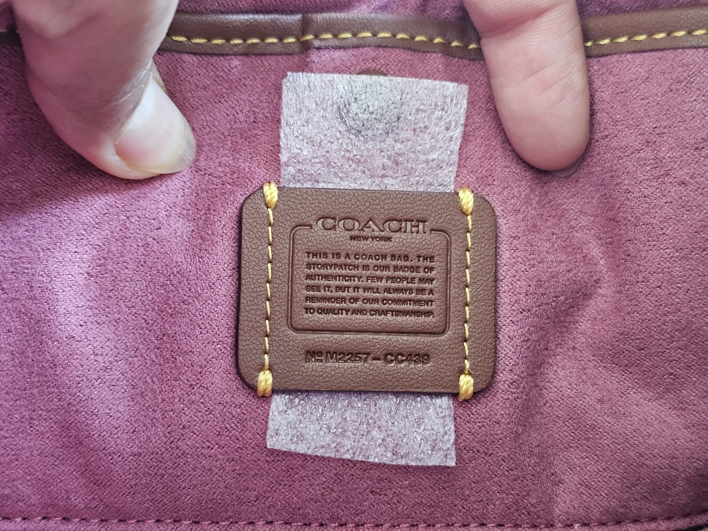 Authentic Coach Luna Pink Leather Bag - photo 5