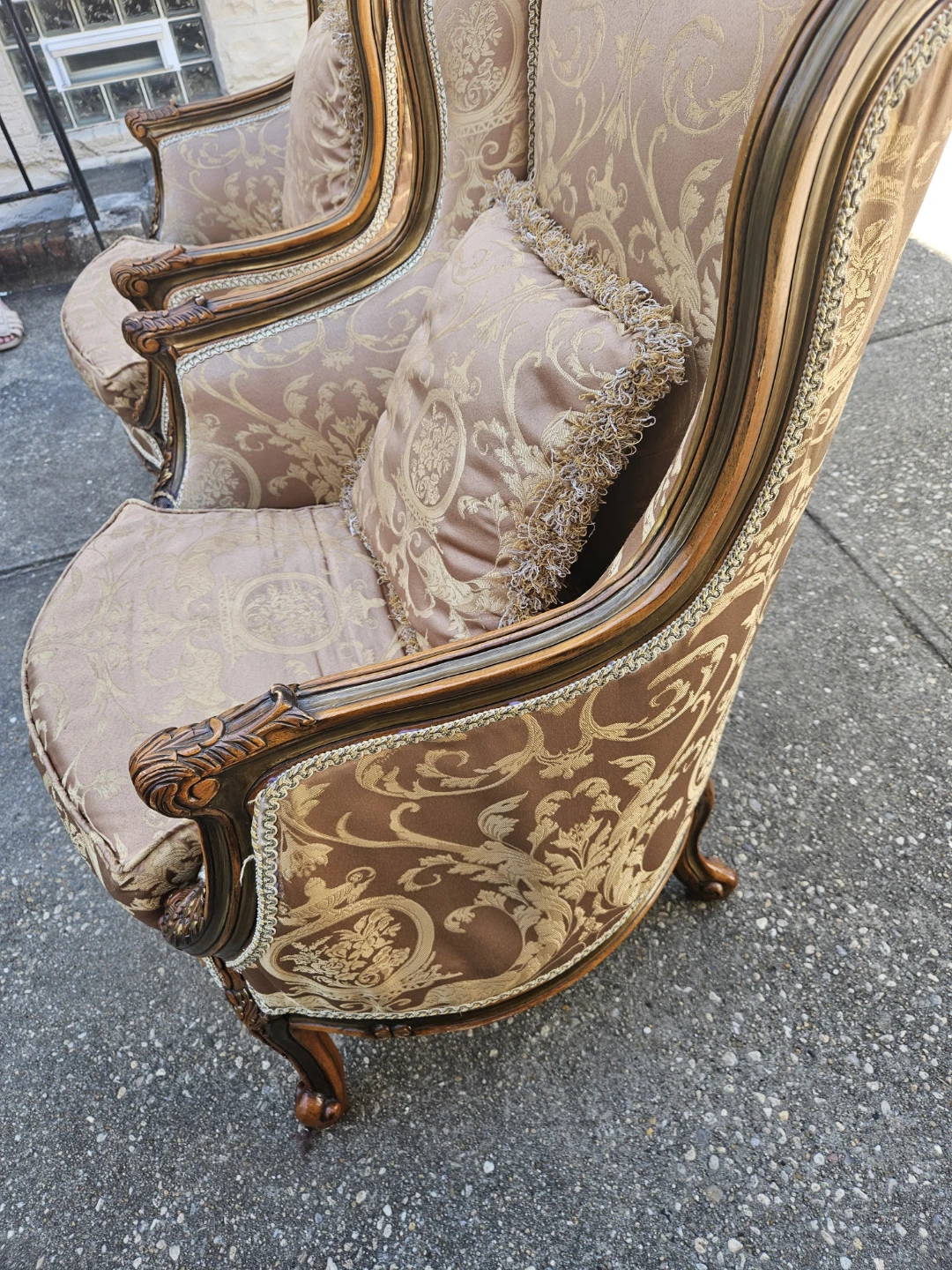 2 beautiful louis xv style chairs - photo 4
