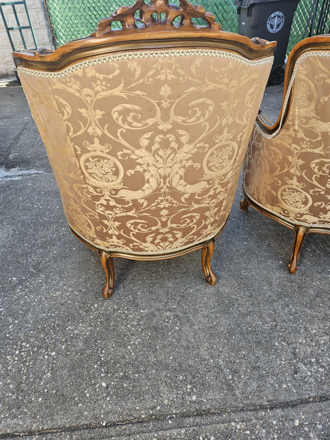 2 beautiful louis xv style chairs - photo 5