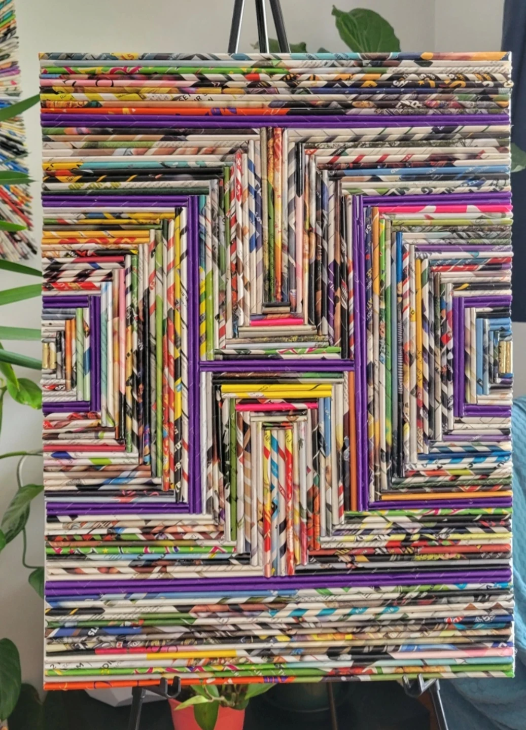 ⚽ Recycled Magazine Wall Art