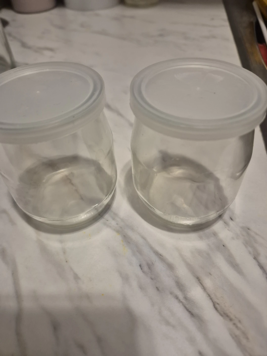 Set of 2 Glass Jars with Lids