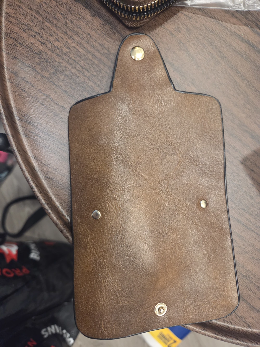 Brown Faux Leather Wallet with Card Slots - photo 4