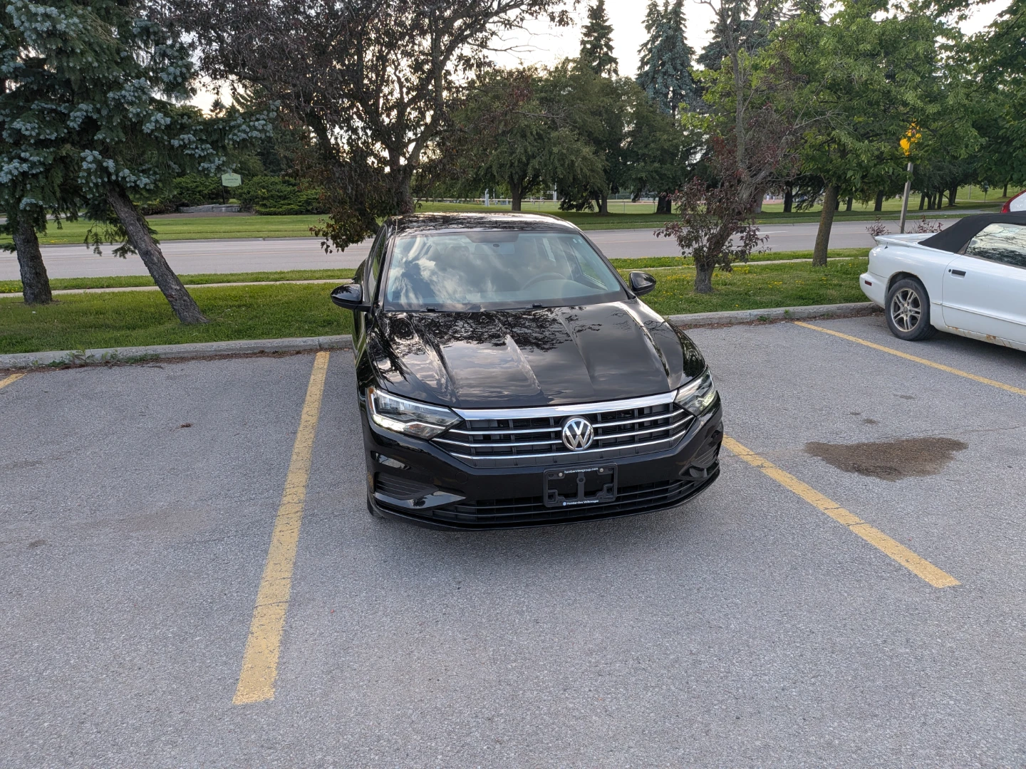 Black Volkswagen Jetta Sedan