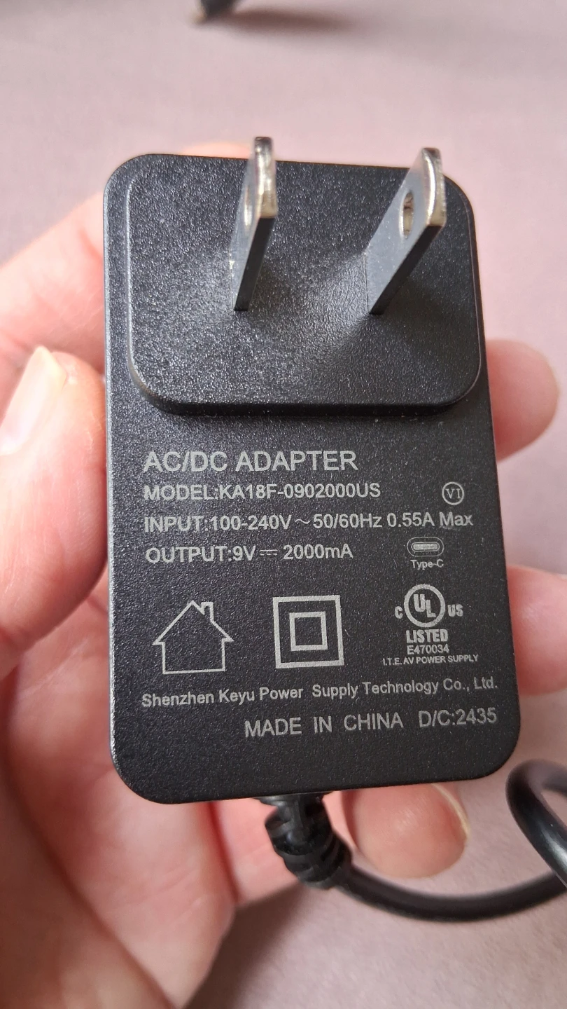 NEW AC DC ADAPTER 9V 2A to USB C Type C - photo 4