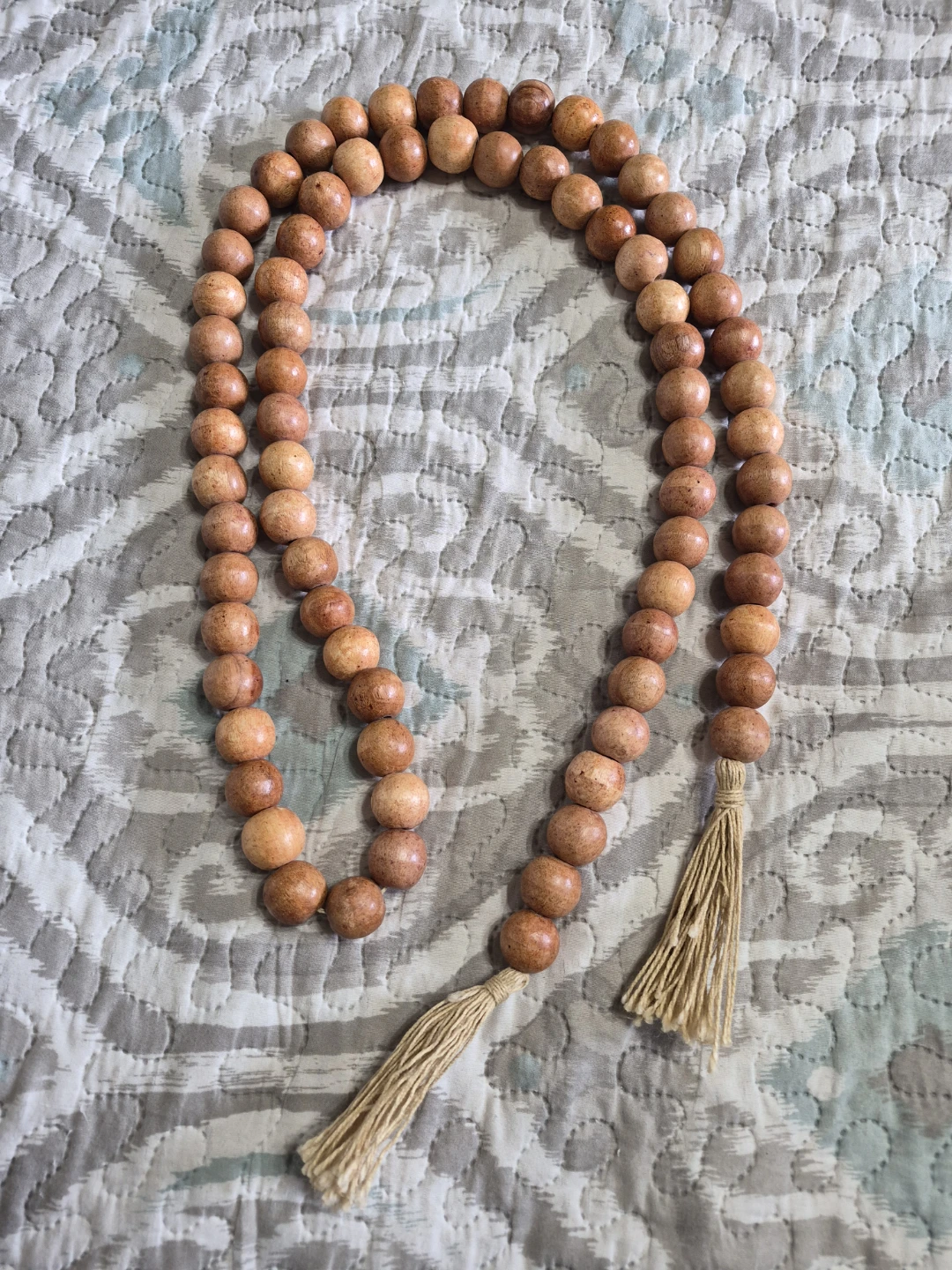 Vintage Strand of Wooden Beads Decor