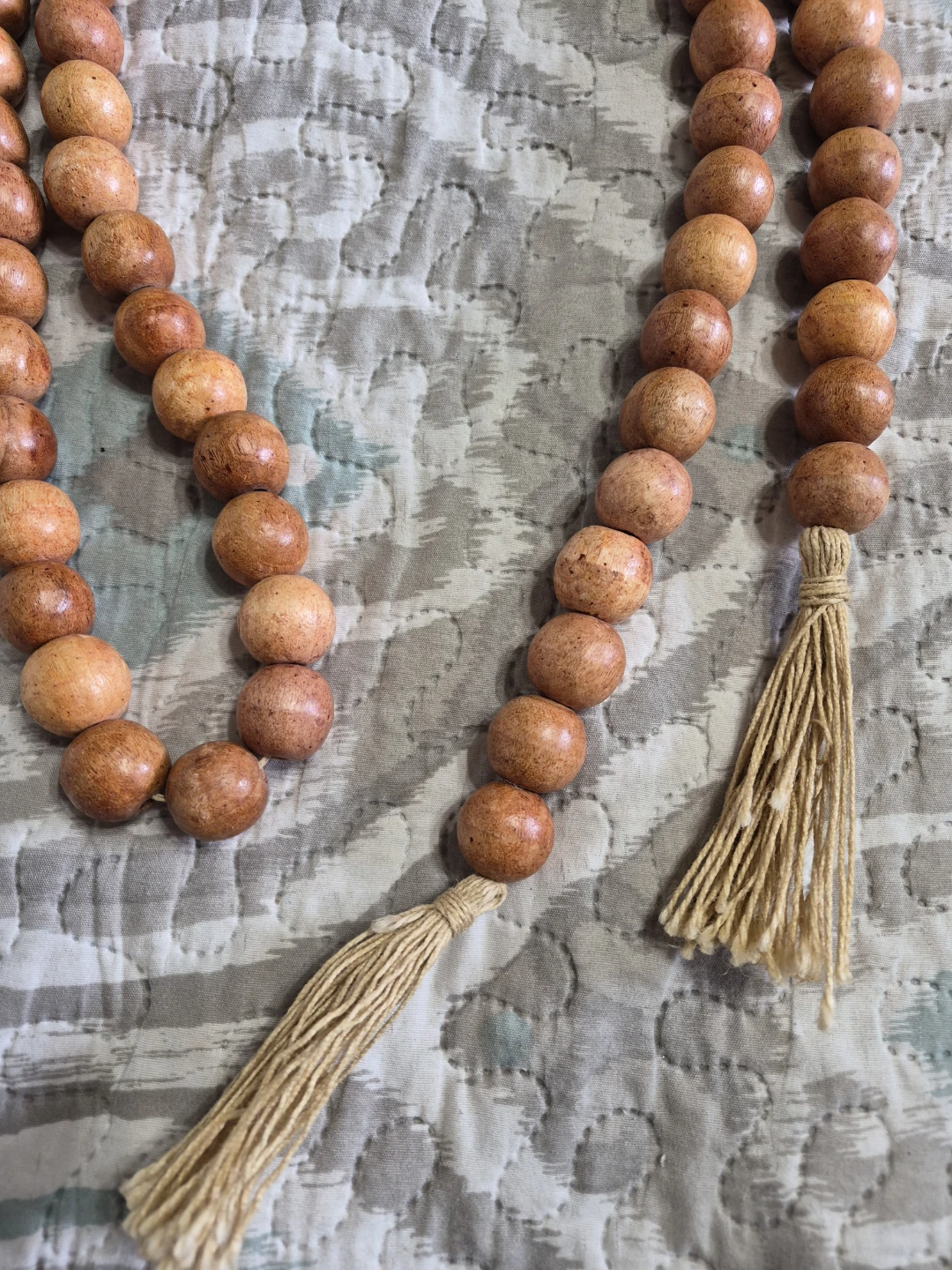 Vintage Strand of Wooden Beads Decor - photo 2