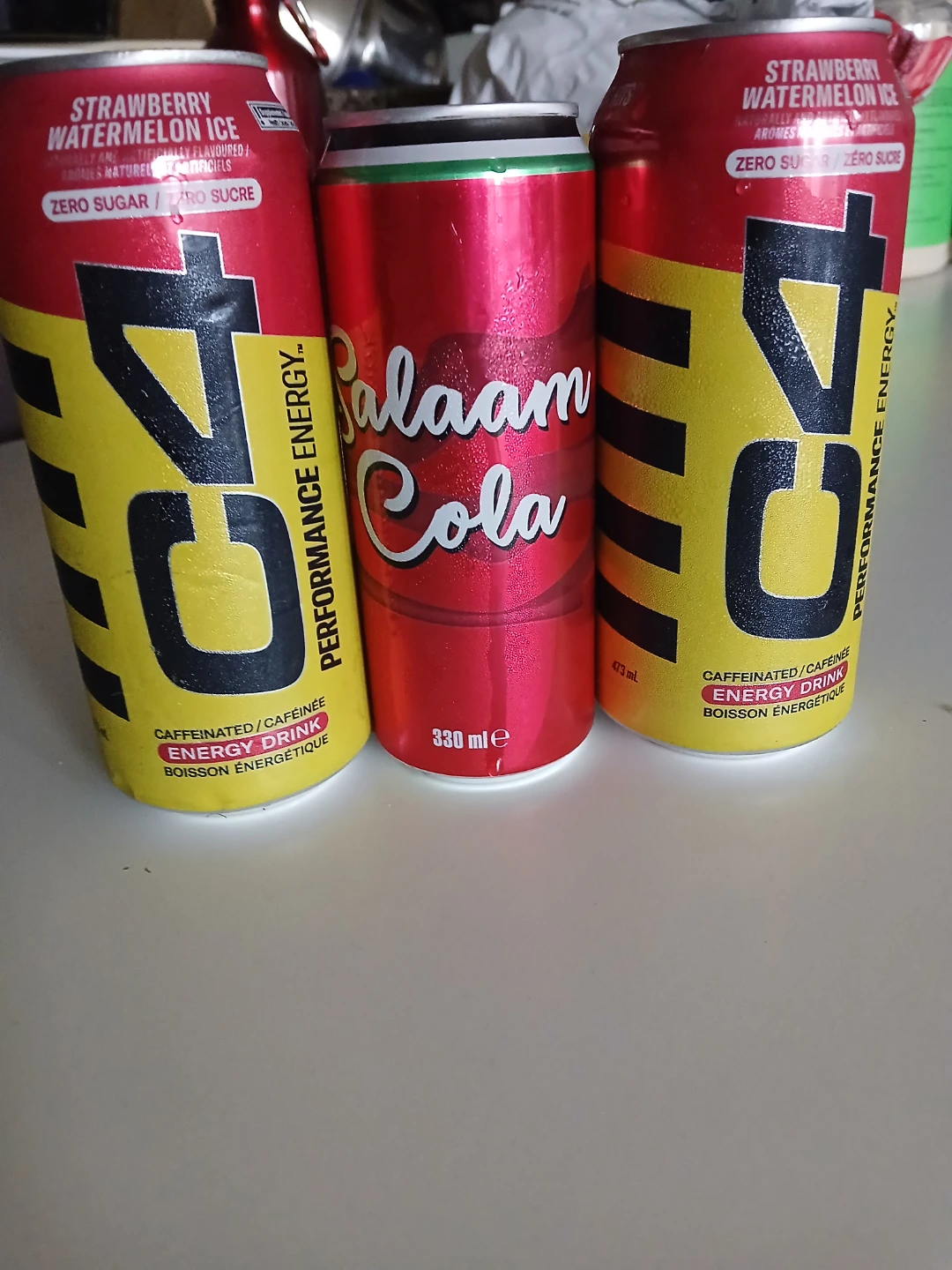 3 energy drinks