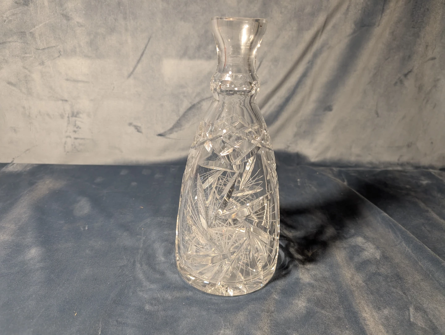 Cut Crystal Glass Vase