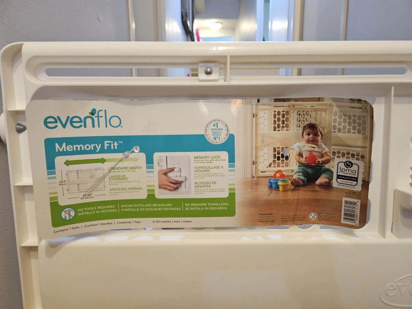 Evenflo Memory Fit Baby Gate - photo 2
