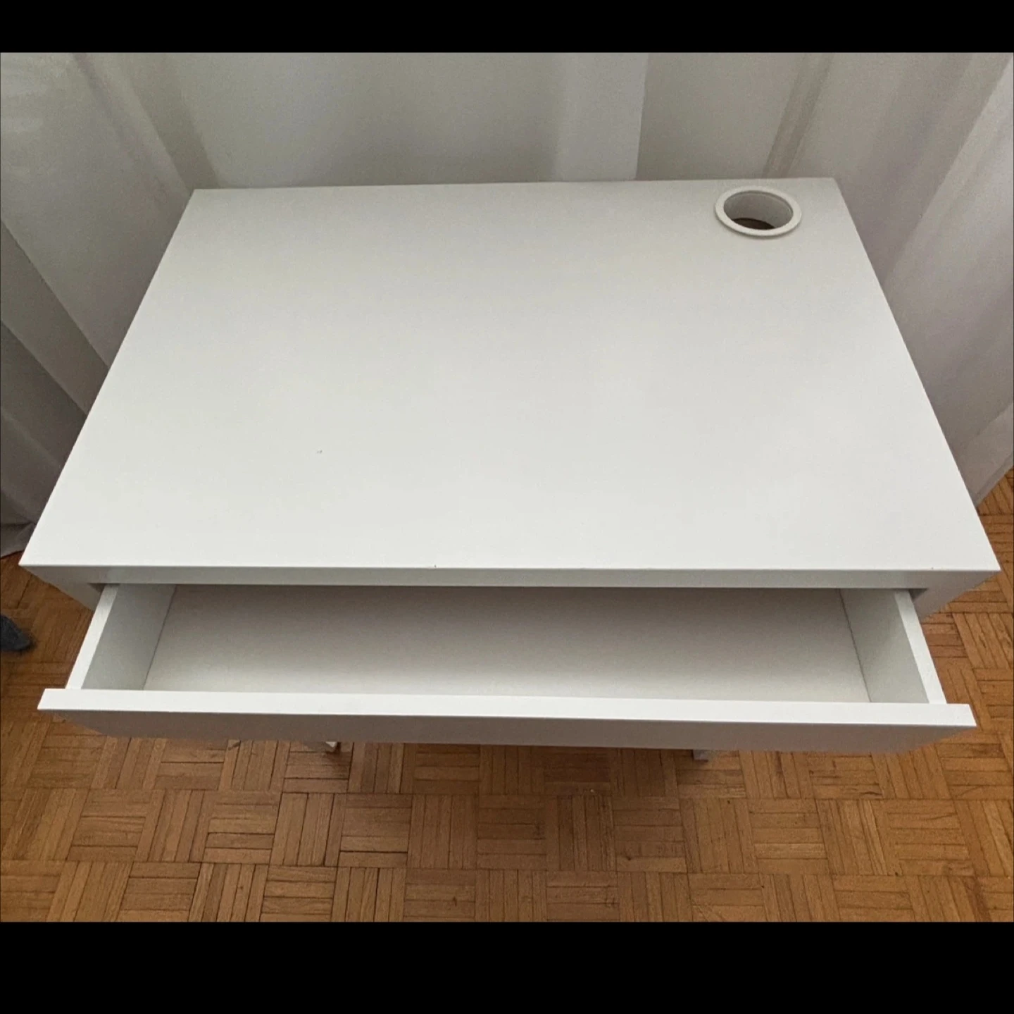 IKEA Micke White Desk with Drawer - photo 3