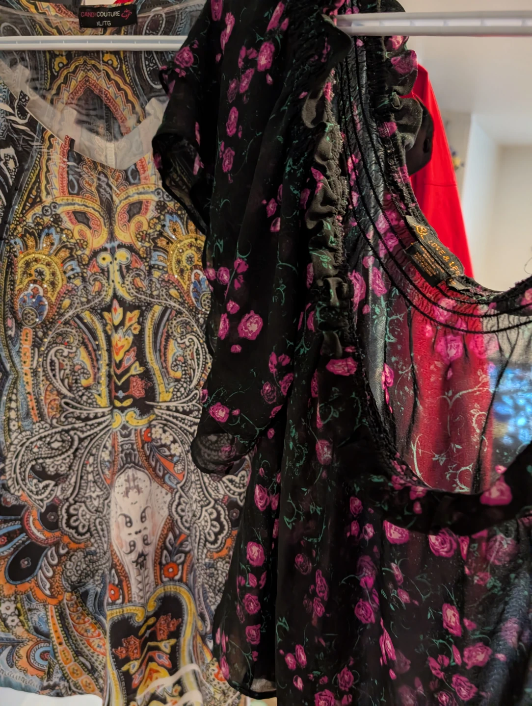 Couture Blues Paisley Tunic Top