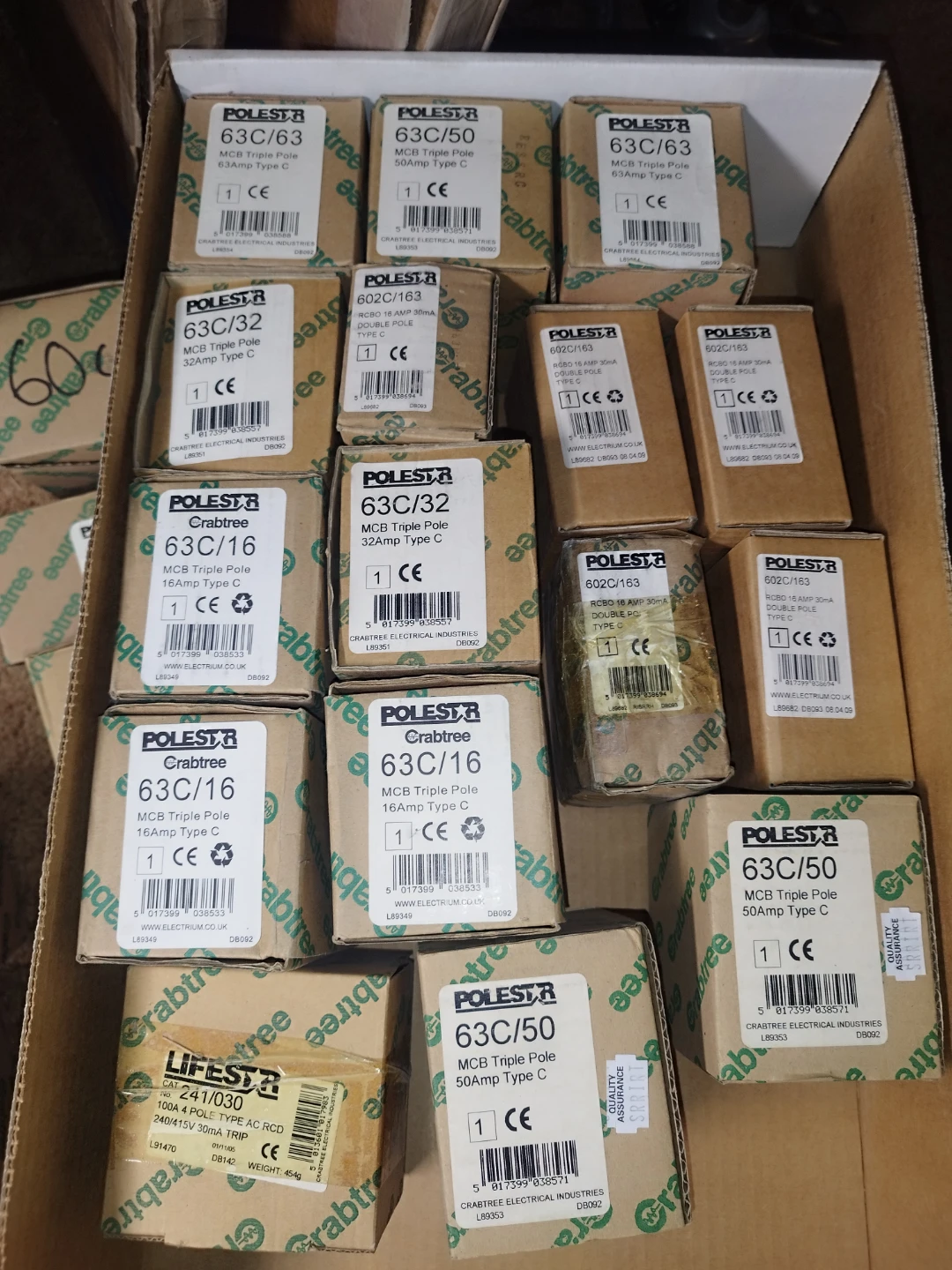 Crabtree Polestar MCB Triple Pole Type C Circuit Breakers - photo 2
