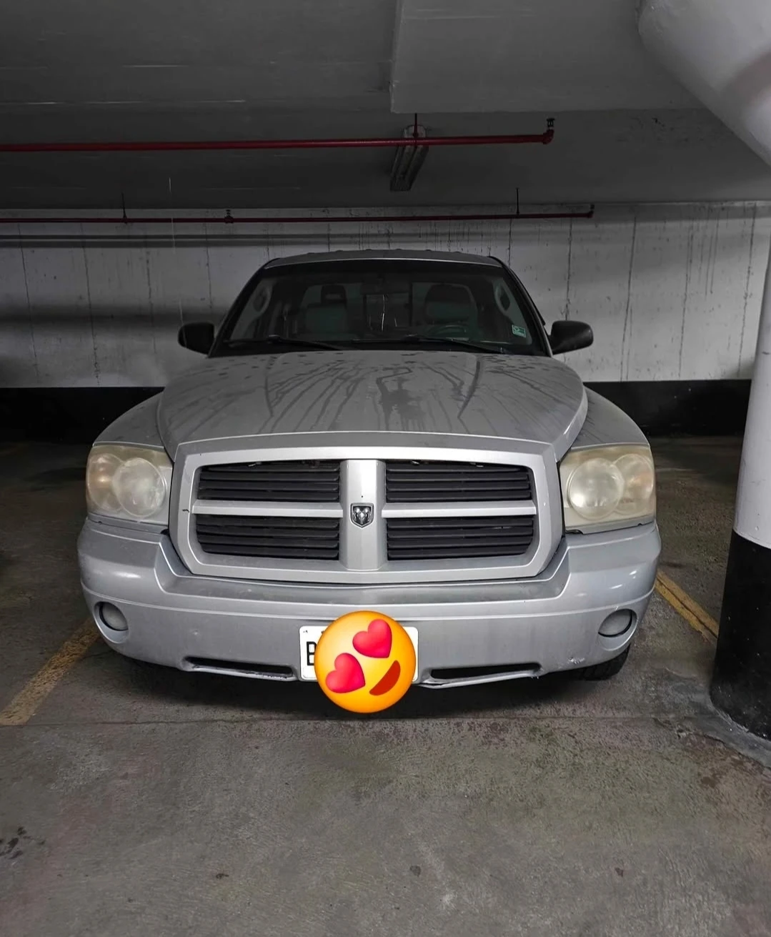 Silver Dodge Dakota Pickup Truck V8