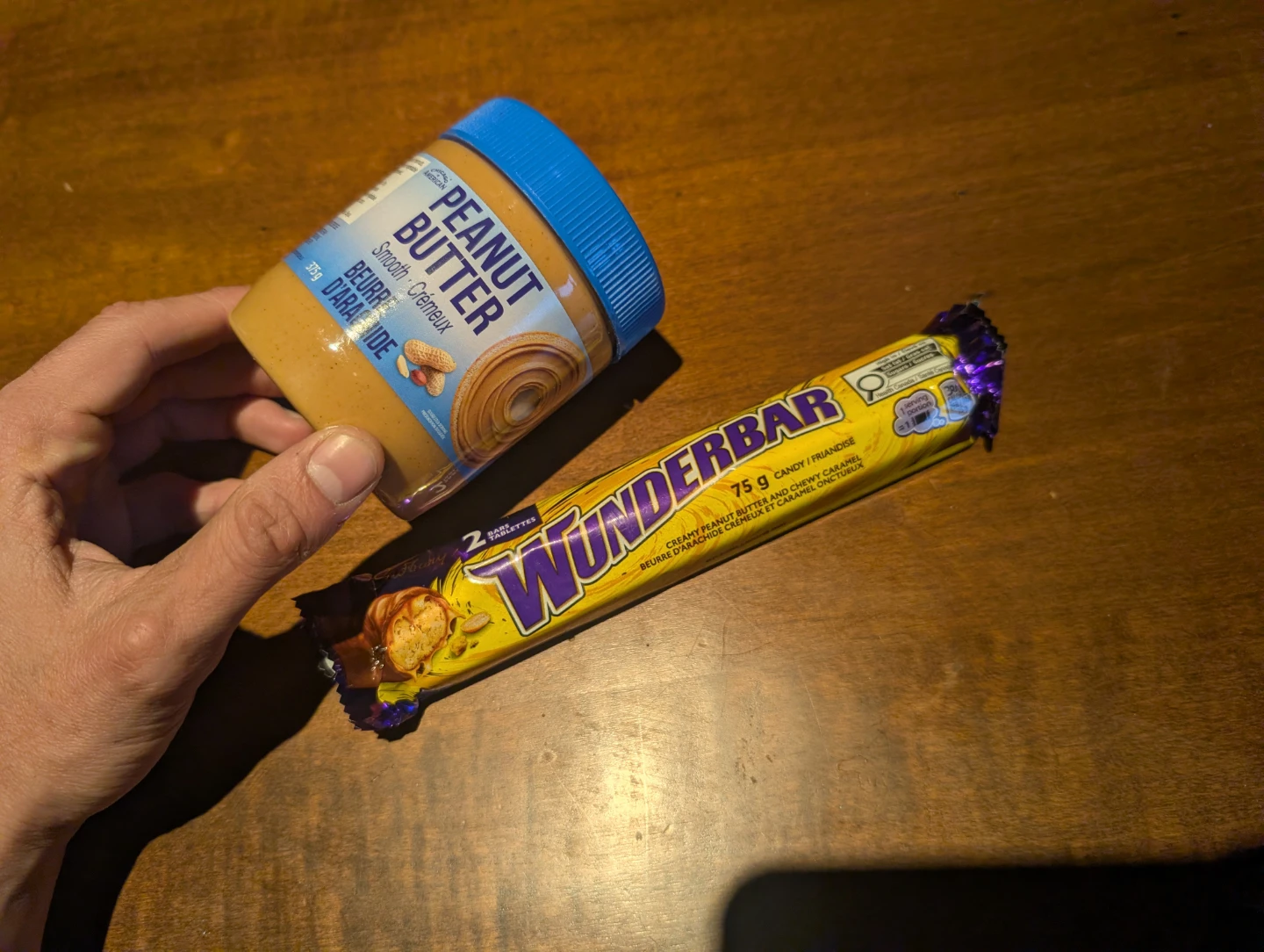 Wonderbar Candy Bar and Peanut Butter