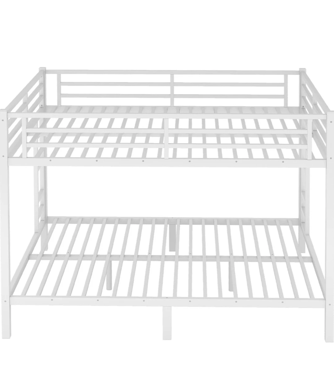 White Metal Bunk Bed queen - photo 3