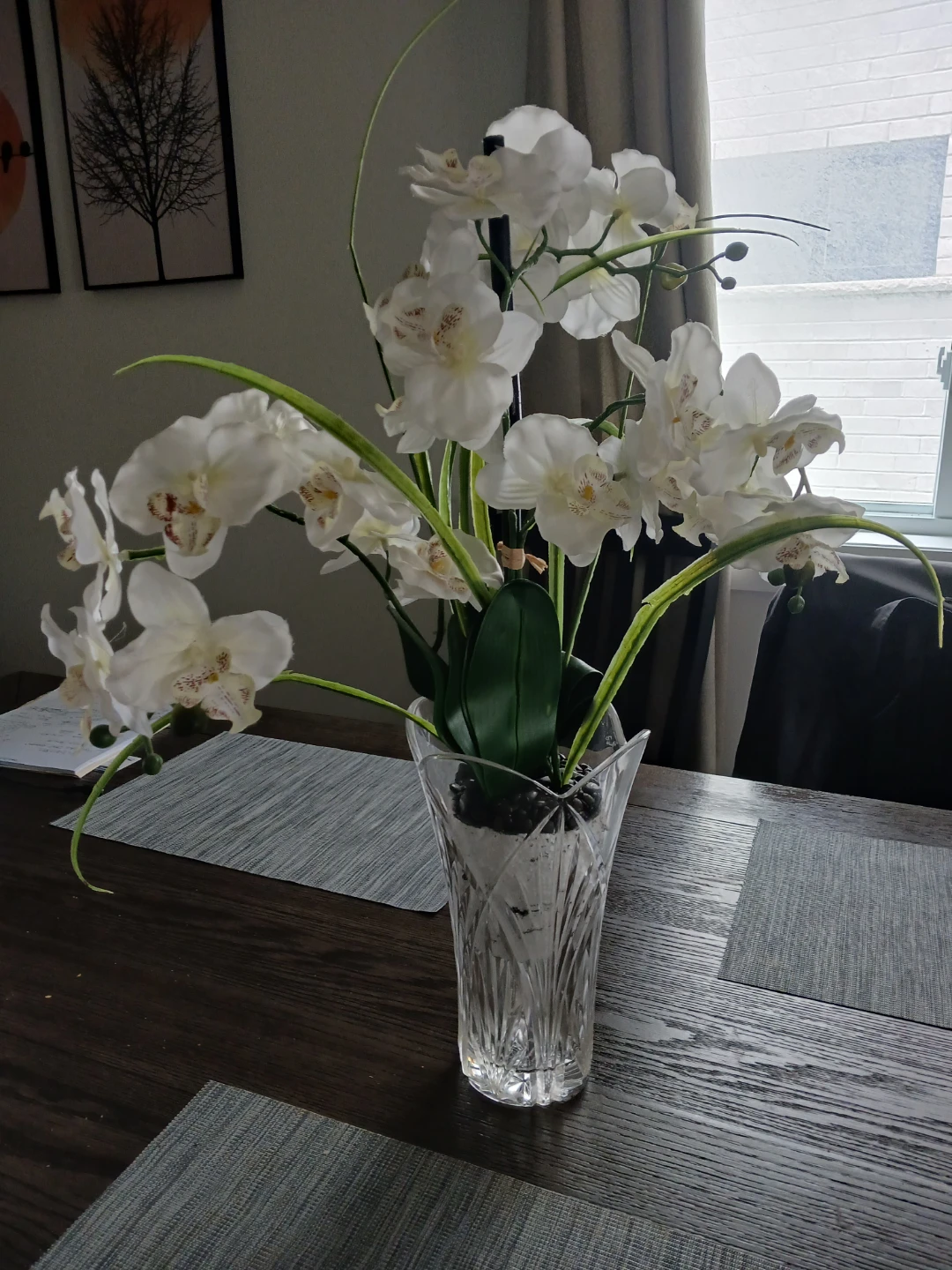 White Faux Orchid Arrangement - photo 3