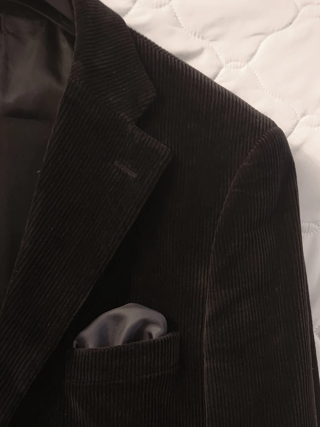 Black Corduroy Blazer. 40R - photo 3