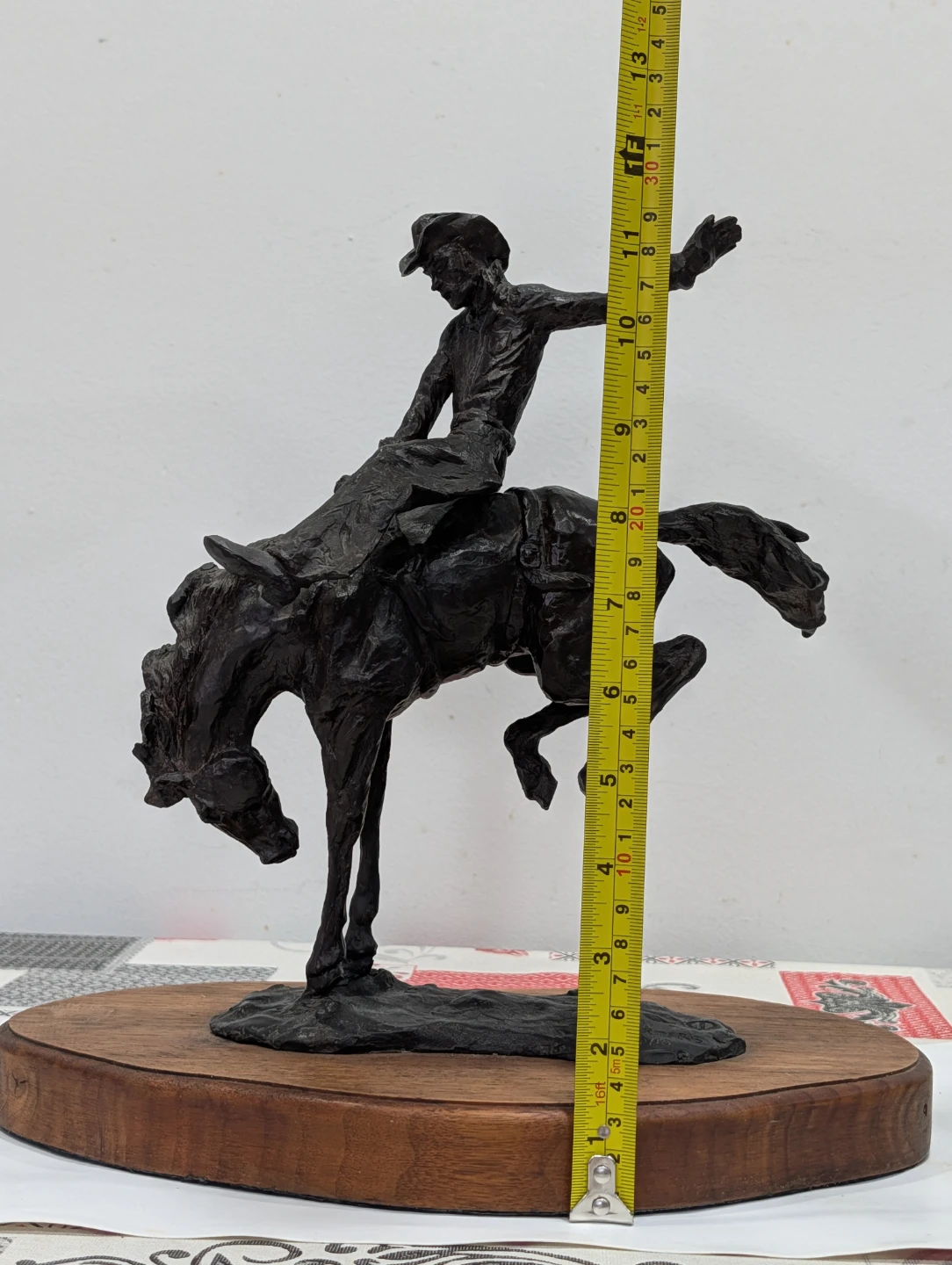 Limited Edition Solid Bronze Western Sculpture "Bucking Bronco" - photo 5