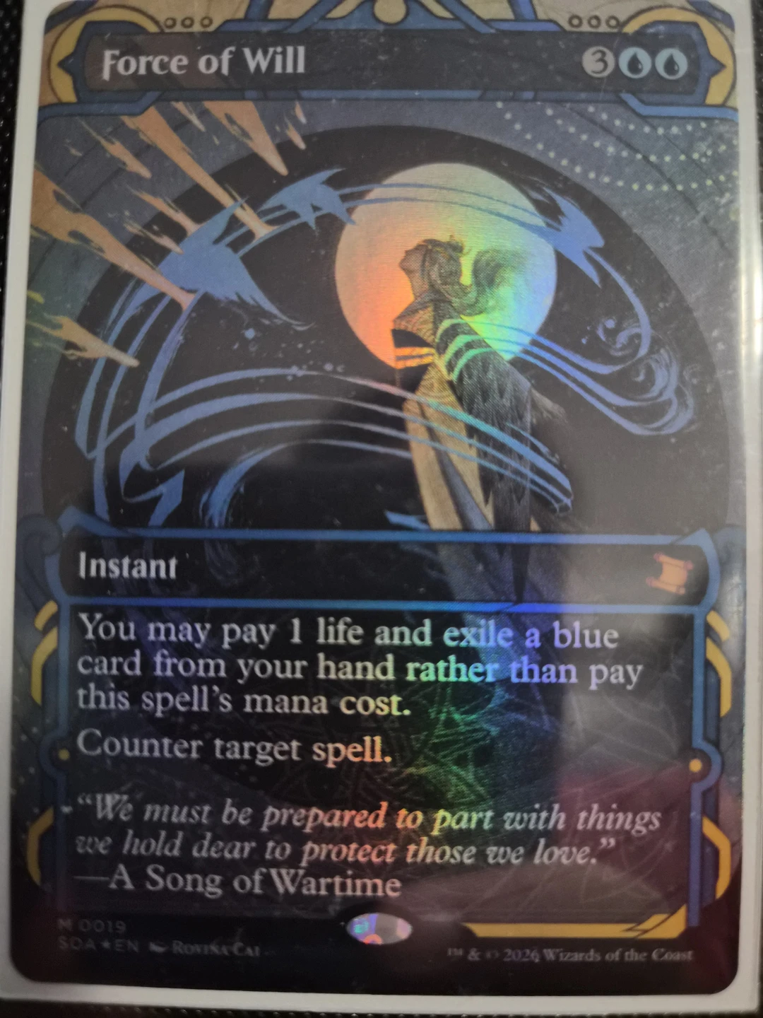 Magic: The Gathering Force of Will foil near mint Card
