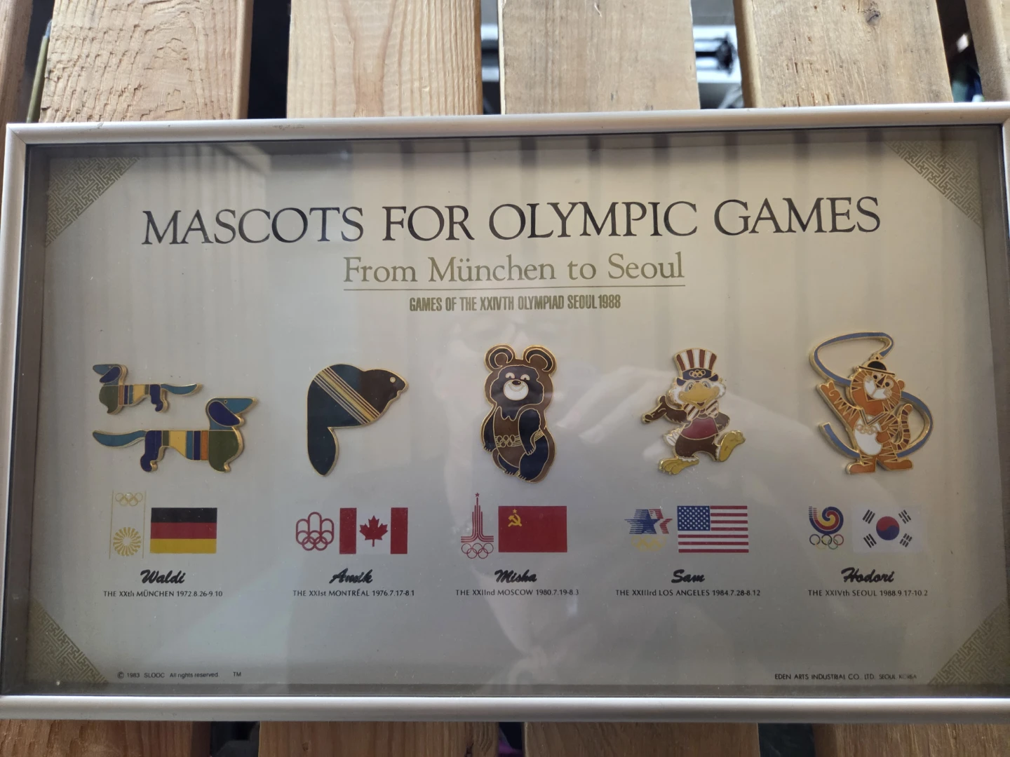 Olympic Games Mascot Pin Collection (München to Seoul)