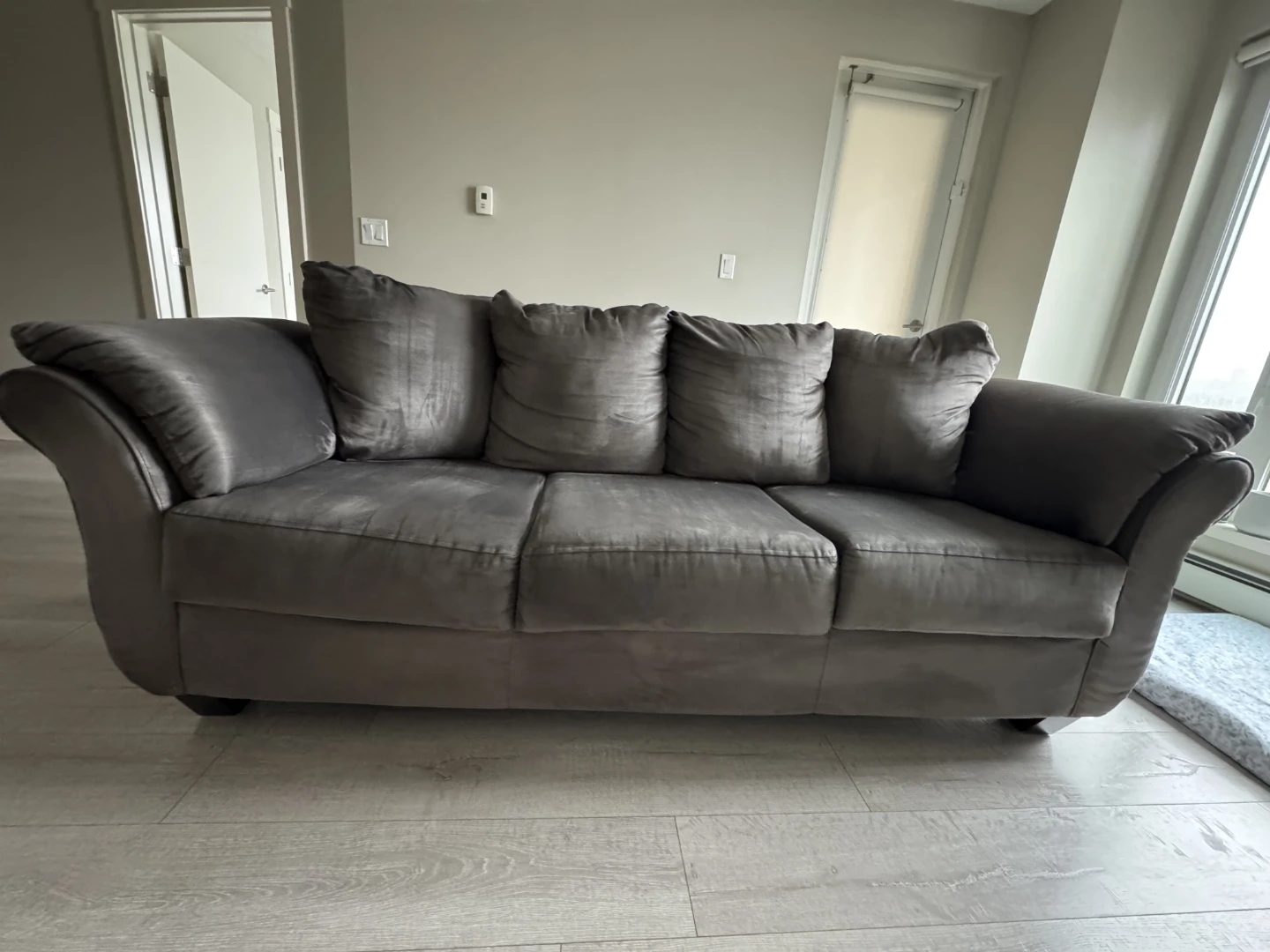 Grey 3-Seater Sofa - photo 2