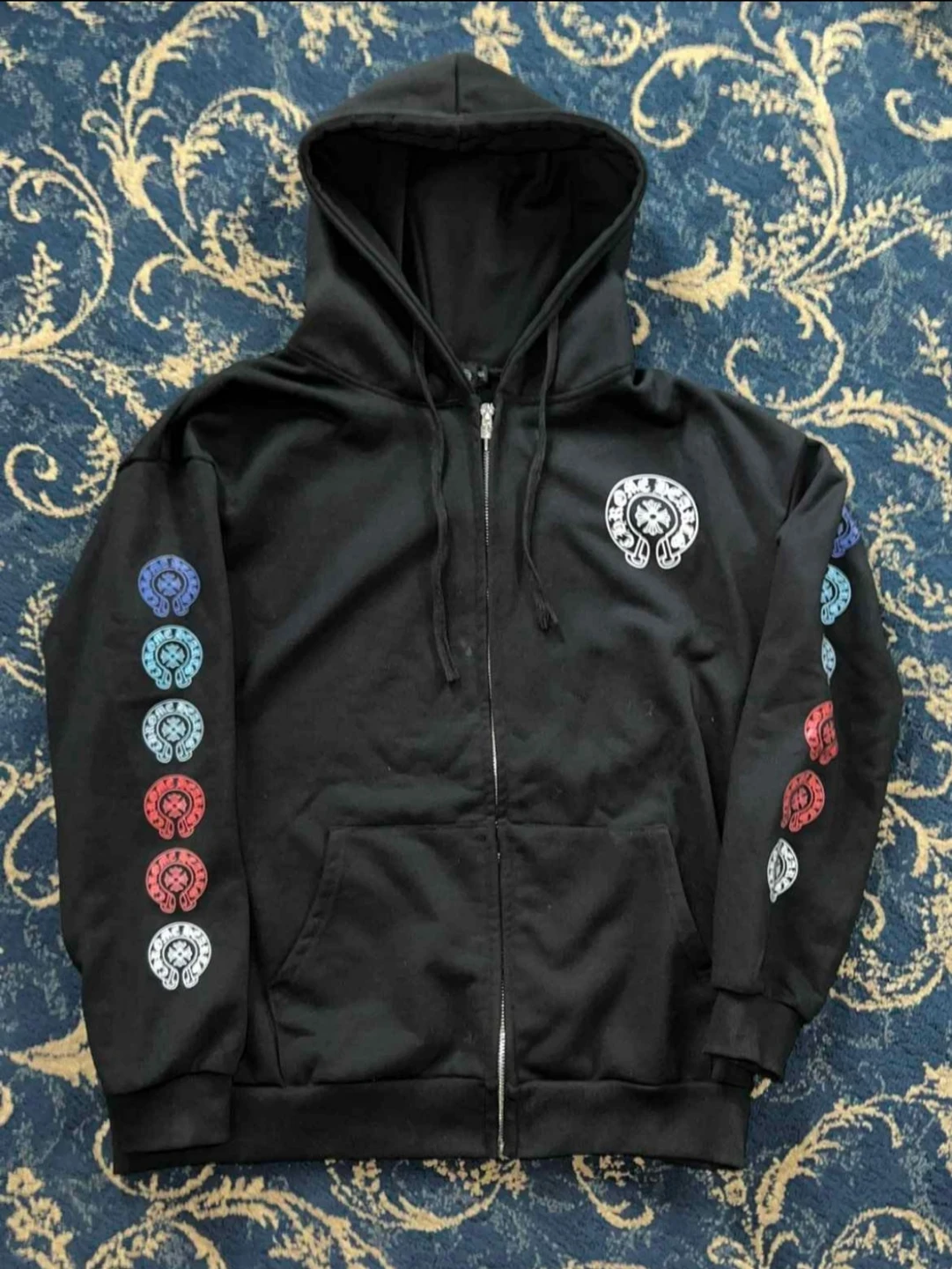 Chrome Hearts Zip-Up Hoodie Size S