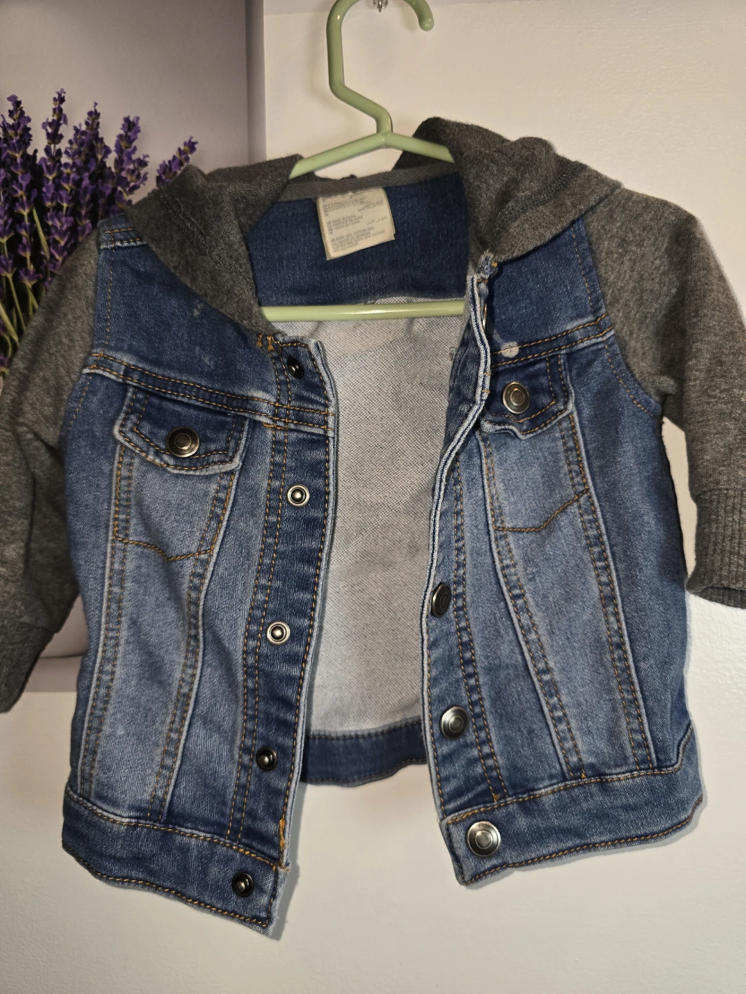 Baby Denim Jacket and Pants Set - photo 4