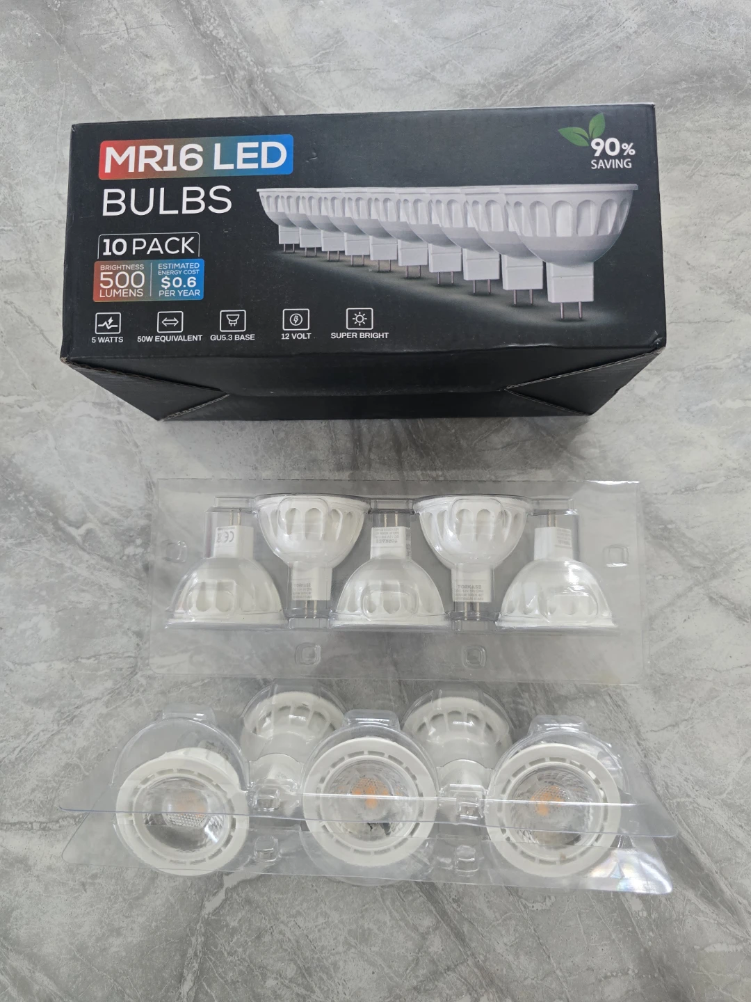 Dimmable MR16 LED Bulbs, 5000K Daylight 500LM - photo 5