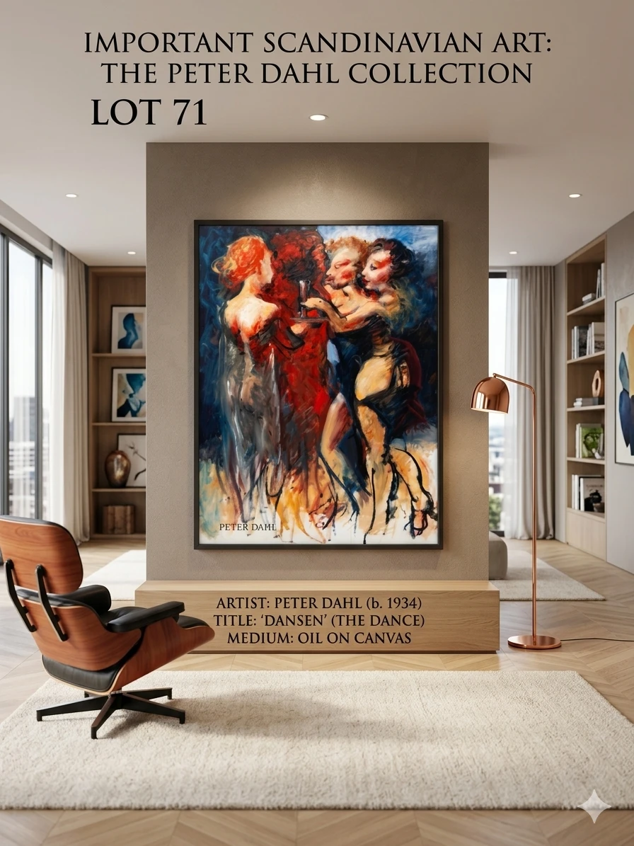 Peter Dahl Vintage Galerie Aix Exhibition Poster - photo 2