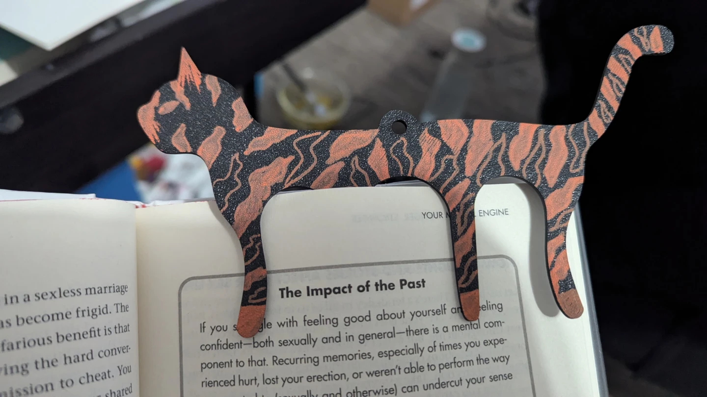 Tiger Cat Bookmark - photo 2