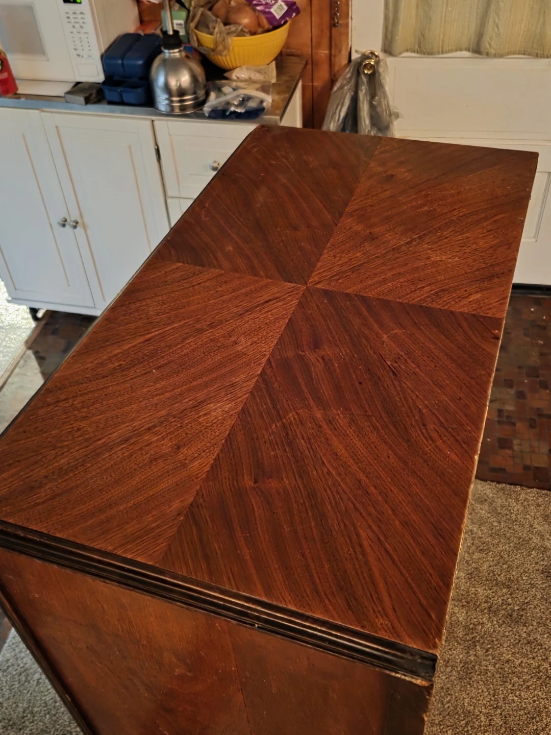 Vintage Waterfall Dresser with 4 Drawers - photo 2