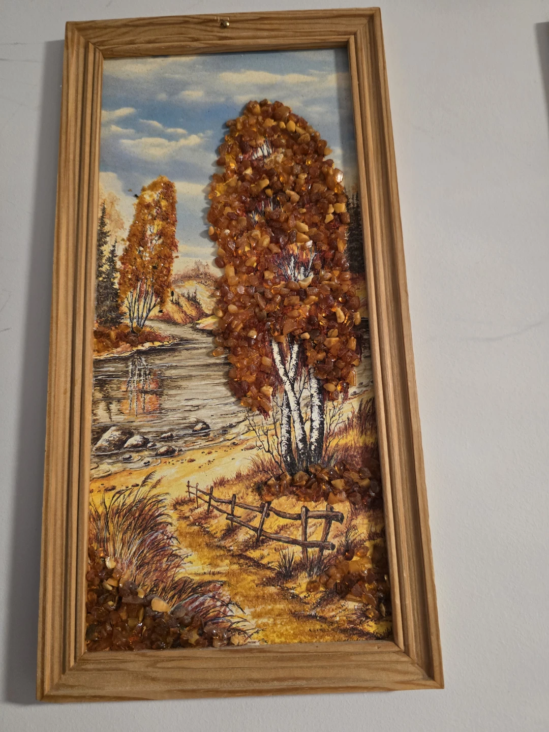 Vintage Baltic Amber Mosaic Art, 5 Frames - photo 4