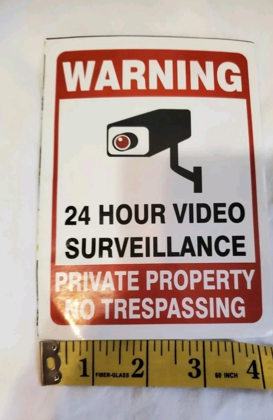 Security Warning Stickers Lot  This price is only for one - photo 4