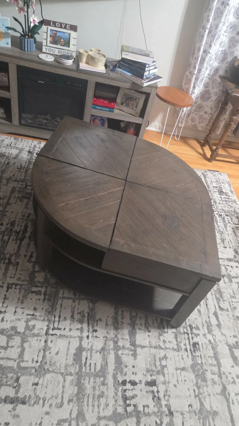 Lift Top Coffee Table with Storage - photo 3