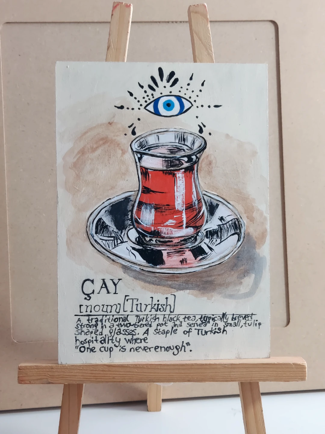 ÇAY "Turkish" acrylic painting on MDF - photo 2