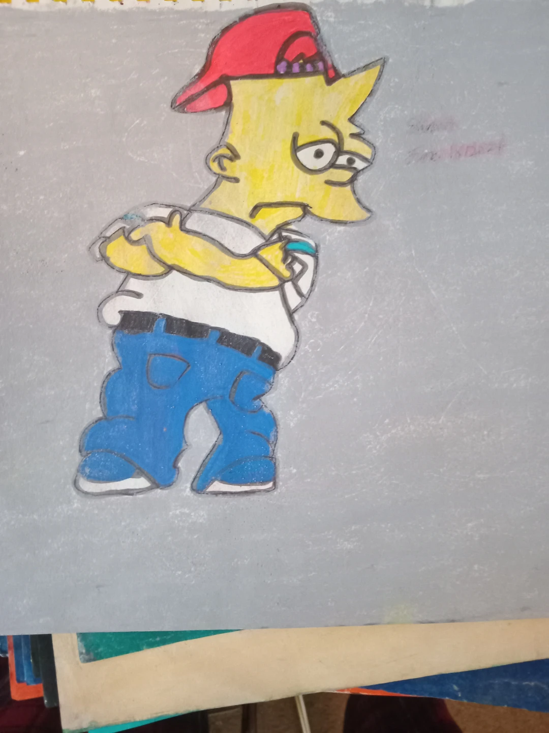 Bart Simpson Drawing by Custom Artist Sherwin - photo 2