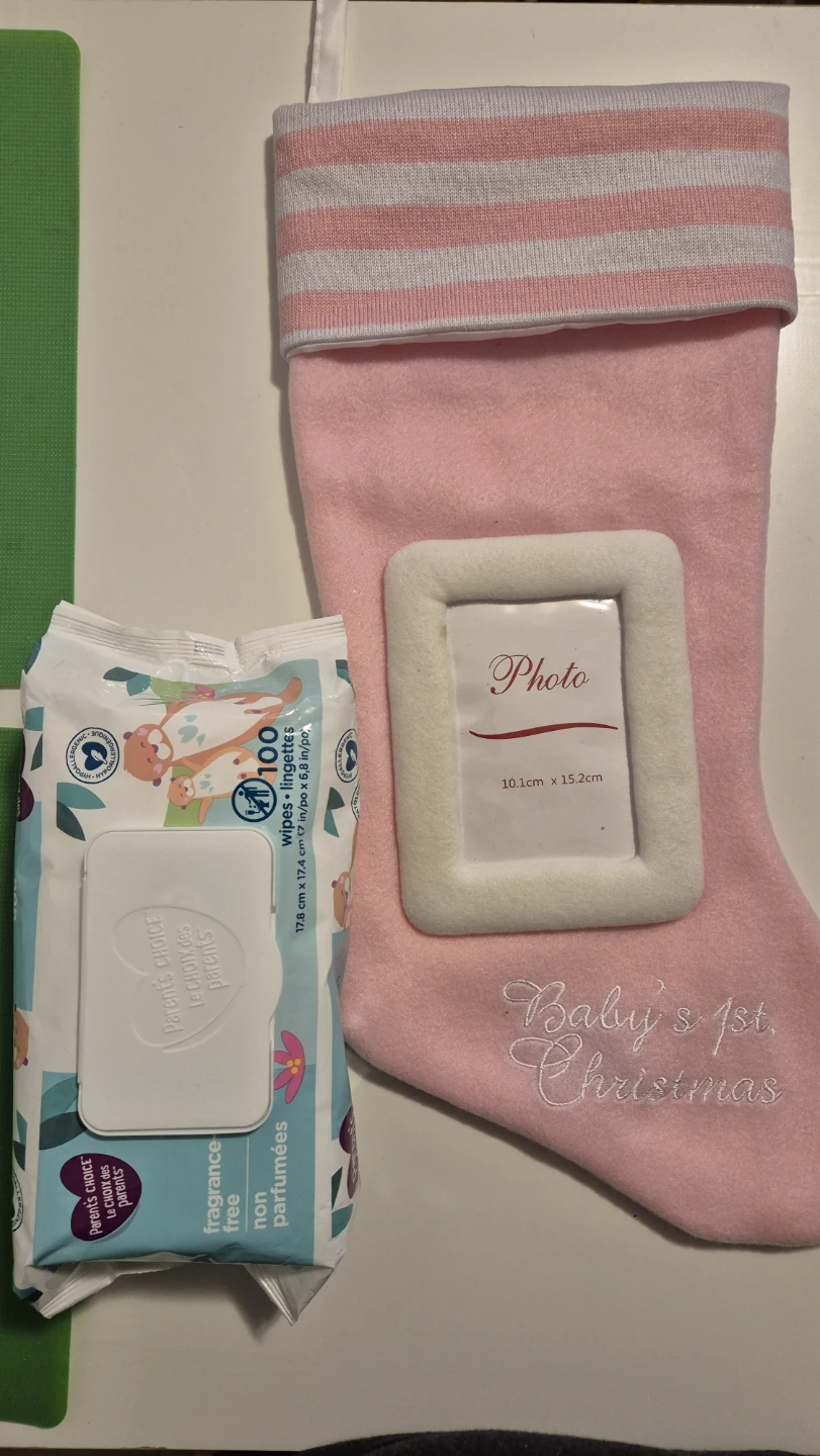 Baby's 1st Christmas Photo Stocking - photo 3