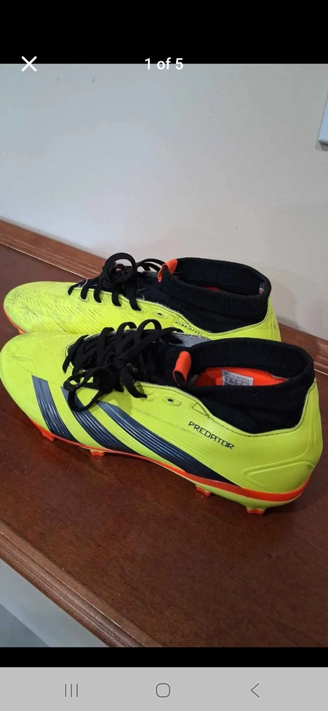 Predator hybridfeel addidas cleats size 9 - photo 2