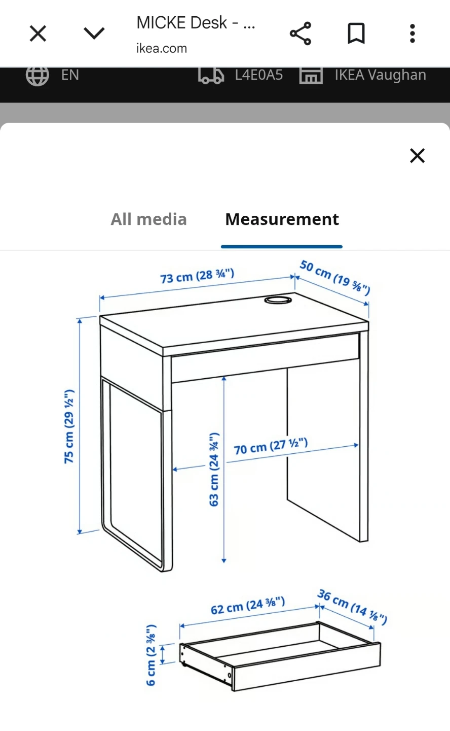 IKEA MICKE Desk - photo 2