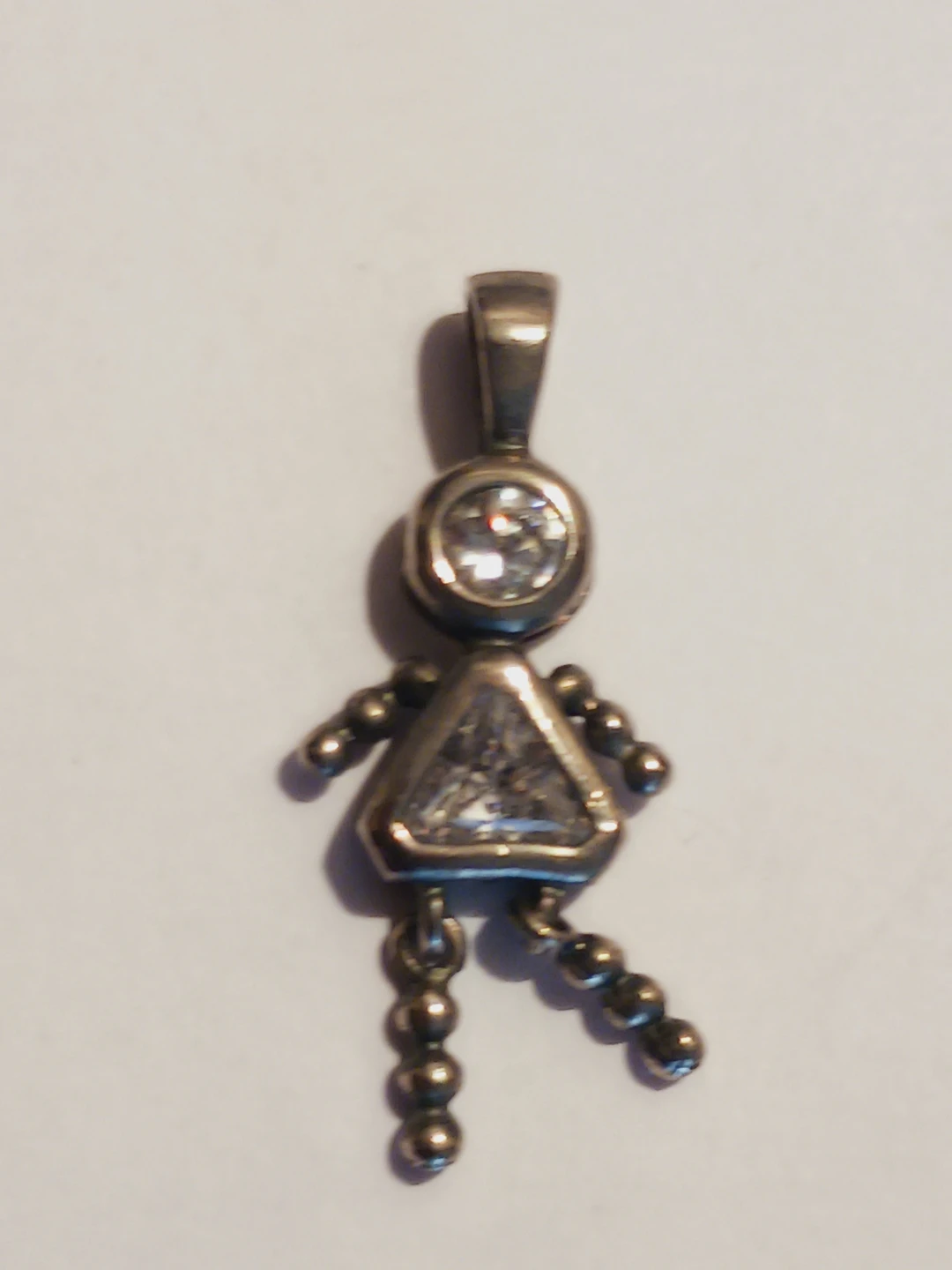 Sterling Silver 925  Charm Pendant with Cubic Zirconia - photo 4