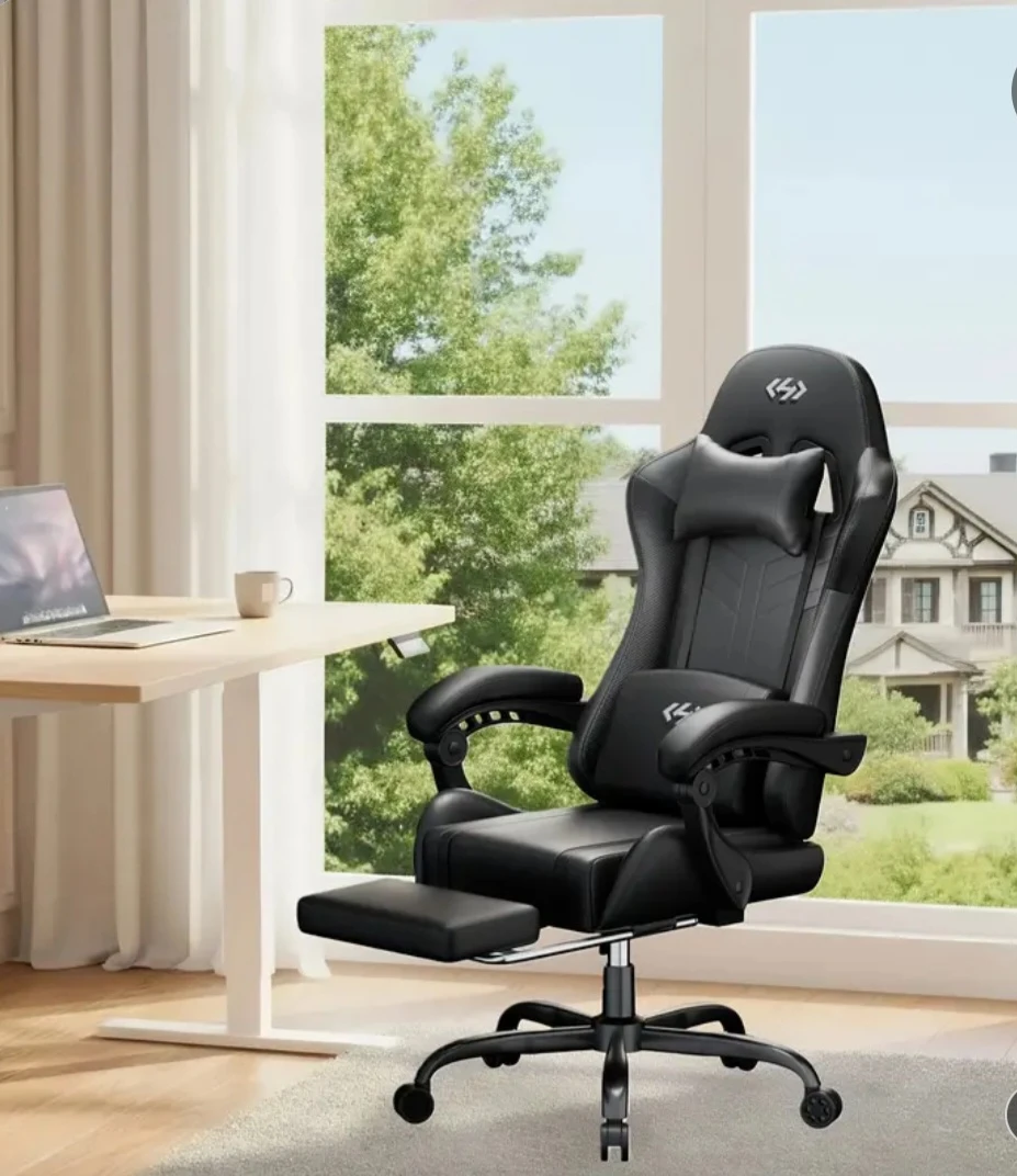Gaming Chair with Headrest and Lumbar Support - photo 2