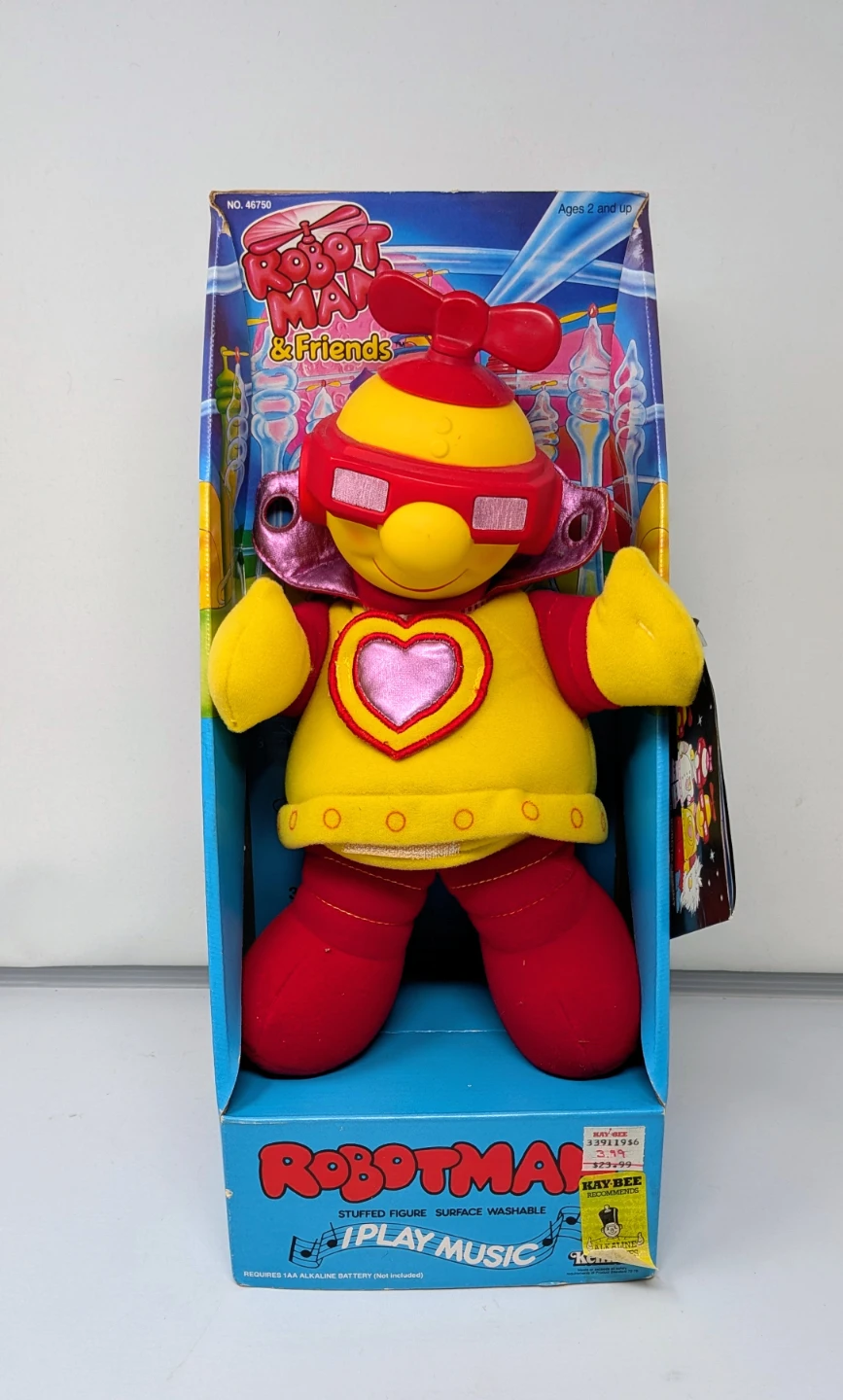 Vintage 1984 Robotman & Friends Plush Set – New in Box - photo 2