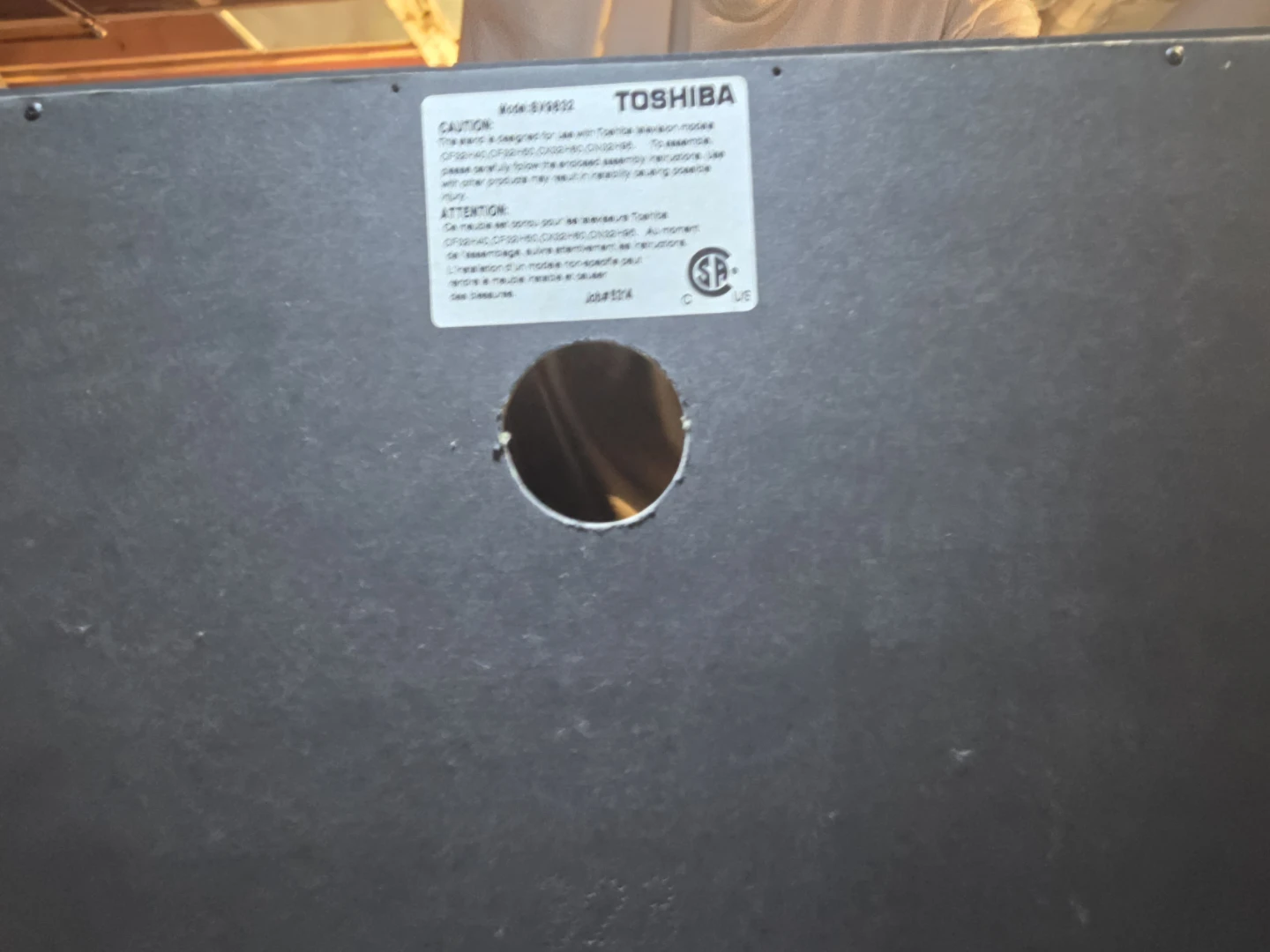 Toshiba TV Stand with Swivel Base & Glass Doors - photo 4